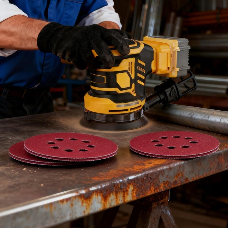 Labfintom 20PCS 5 Inch Sanding Discs, 8 Hole Hook and Loop Sandpaper 60 80 120 180 240 Grit Set, Round Orbital Sand Paper Discs for Sander(Orbit Sanders not Included) - Image 5